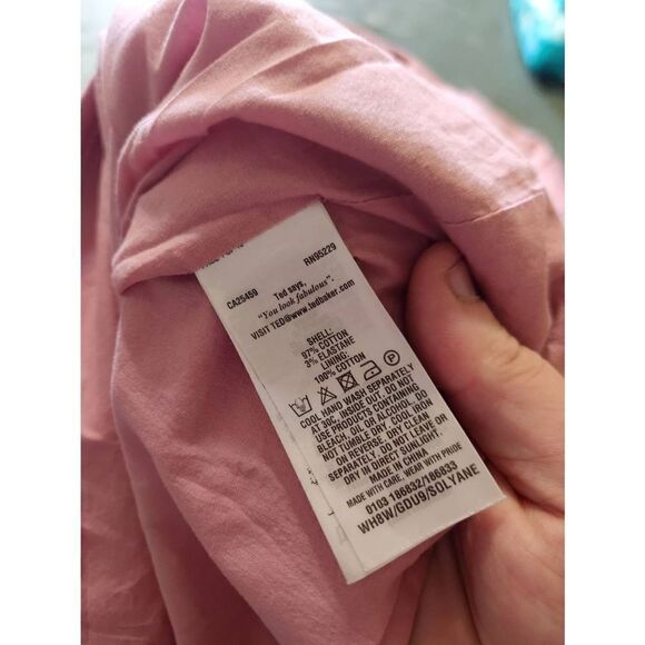 TED BAKER WOMEN TUNIC V-NECK DRESS DUSTY PINK BOW SOLYANE SIZE 0 (US 2) - Picture 4 of 5